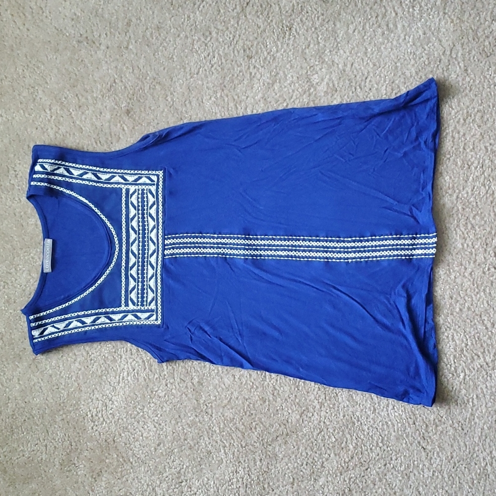 Small blue Loveappella sleeveless top